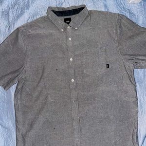 Gray. Vans button down shirt. Classic fit. X-large